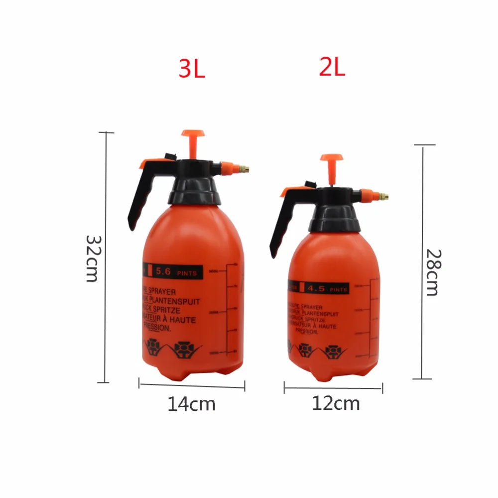 2L/3L Hand Pressure Sprayer – Adjustable Brass Nozzle for Gardening