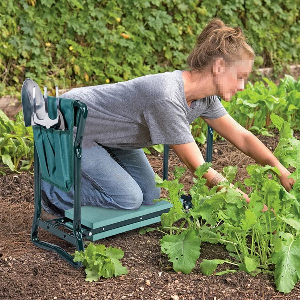Portable Garden Tool Storage Bag – Fits Kneeler Stool, 600D Oxford