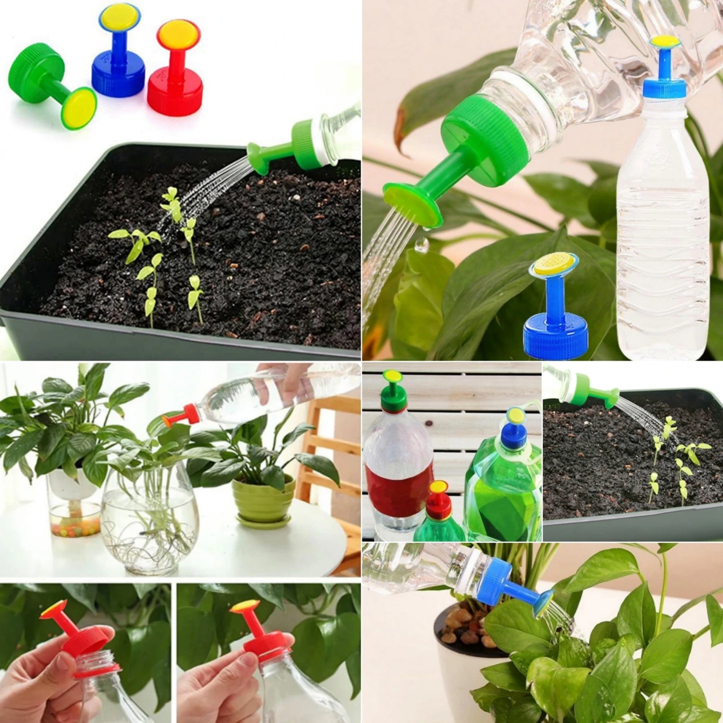 Bottle Cap Watering Sprinklers – Double & Single Head Nozzles