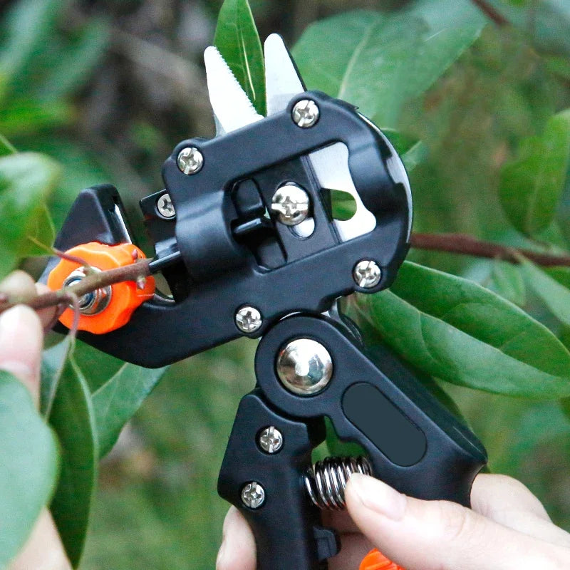 Professional Grafting Scissors & Pruning Shears — U & Ω Cut Fruit Tree Vaccination Tool