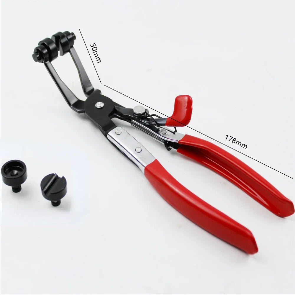 Clamp Puller Locking Hose Clamp Pliers – Flat Band Ring Tool for Garden & Auto Hose Removal