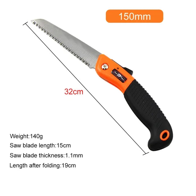 Foldable SK5 Hand Saw with Non-Slip Handle for Tree Pruning