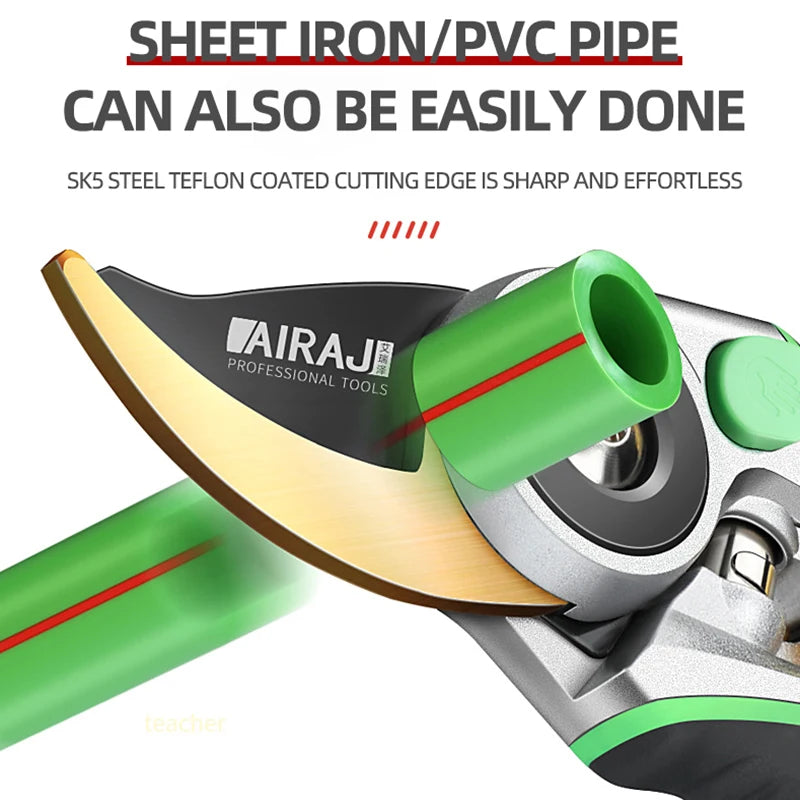 AIRAJ Bypass Pruning Shears β Heavy Duty Garden Branch Cutter