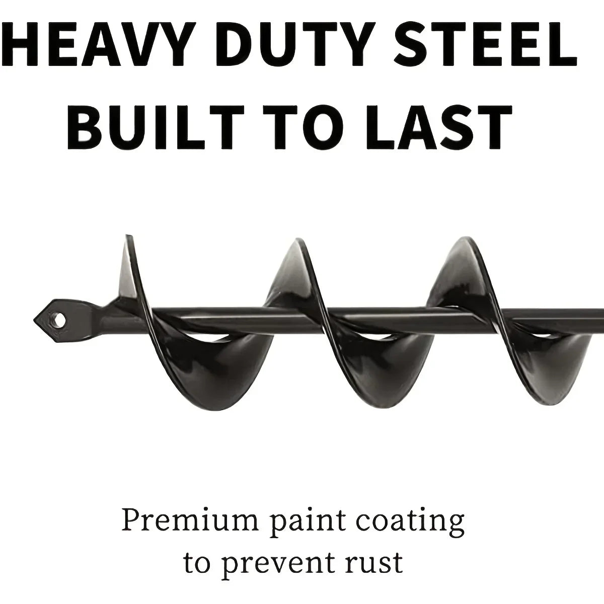 Metal Spiral Drill Bit for Gardening β High-Strength Auger for Planting, Digging & Soil Loosening