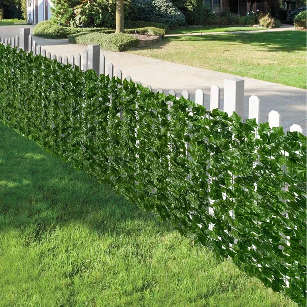 Artificial Ivy Privacy Fence – 50x200cm/1x3m Faux Leaf Screen Outdoor