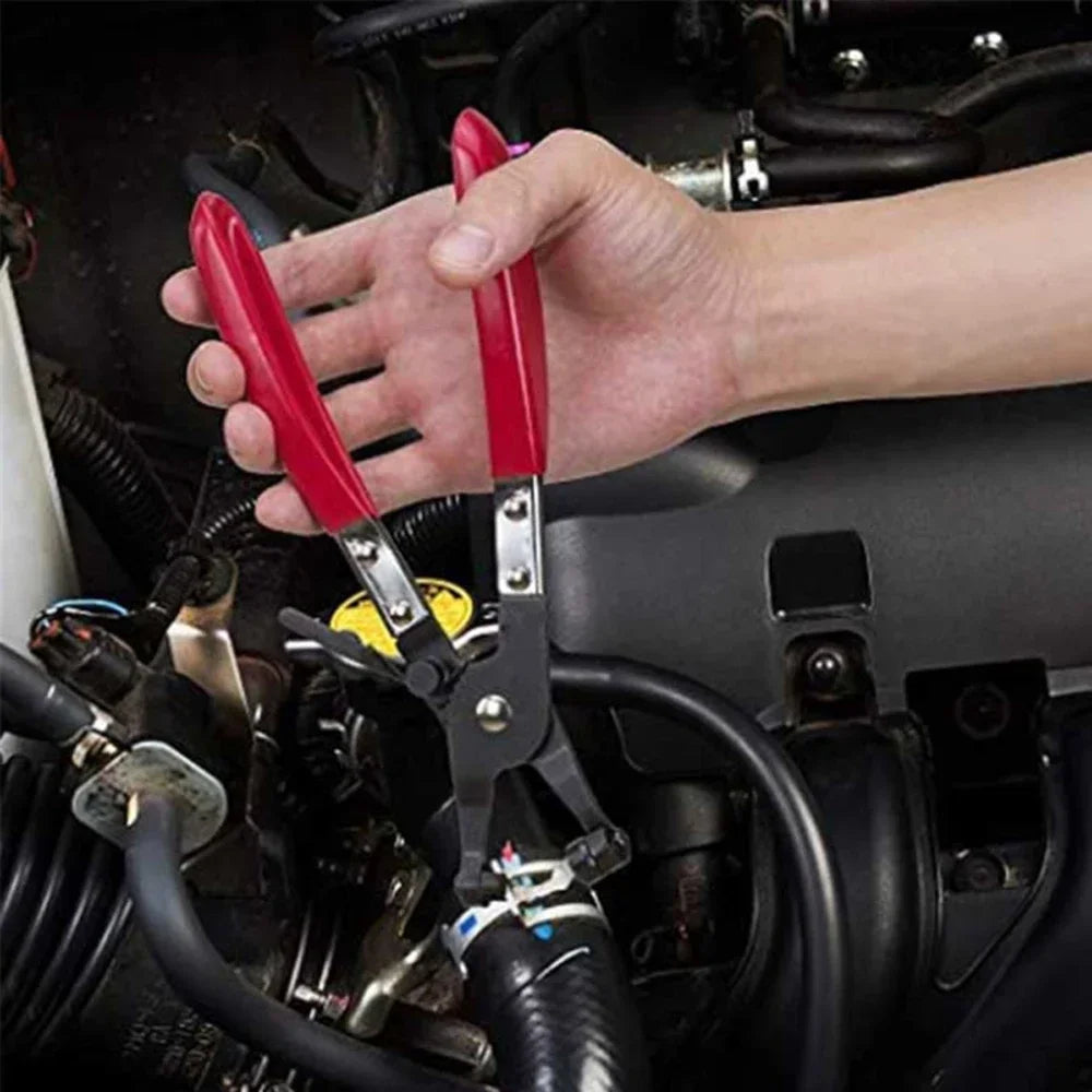 Clamp Puller Locking Hose Clamp Pliers – Flat Band Ring Tool for Garden & Auto Hose Removal