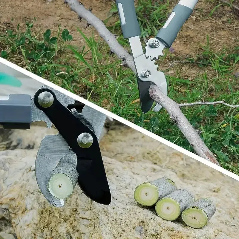 17.72" Bypass Loppers – Gear-Driven SK5 Blade, Cuts 30mm+ Branches