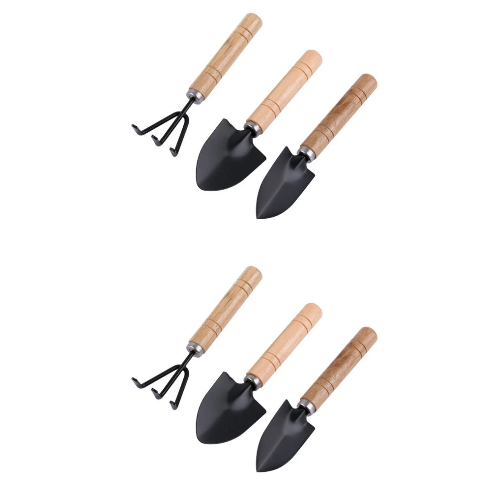 Mini Gardening Tool Set – 3pcs Rake & Shovel Kit for Pots & Bonsai