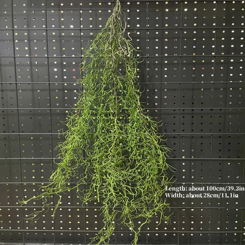 Artificial Hanging Green Vine – Plastic Rattan Plant for Home, Garden & Event Decoration