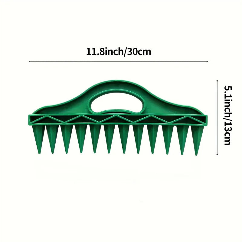 2pcs Garden Hand Dibbler Set – 12-Hole Seeder & Planting Tool