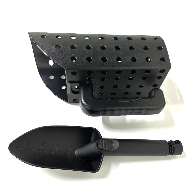 Metal Detector Sand Scoop & Shovel Set — Stainless Steel & ABS Beach Digging Tool for Treasure Hunting & Metal Detecting