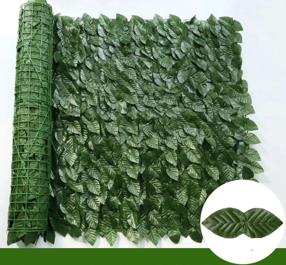 Artificial Ivy Privacy Fence – 50x200cm/1x3m Faux Leaf Screen Outdoor