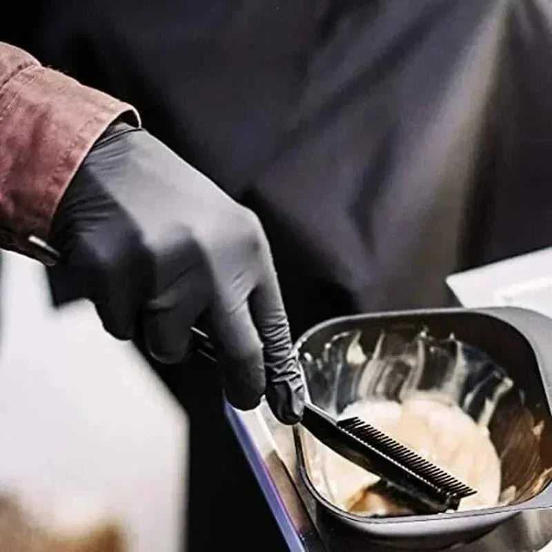 Black XL Nitrile Disposable Gloves – Powder-Free, Waterproof, Latex-Free for Cleaning, Industry & Cooking (100PCS)