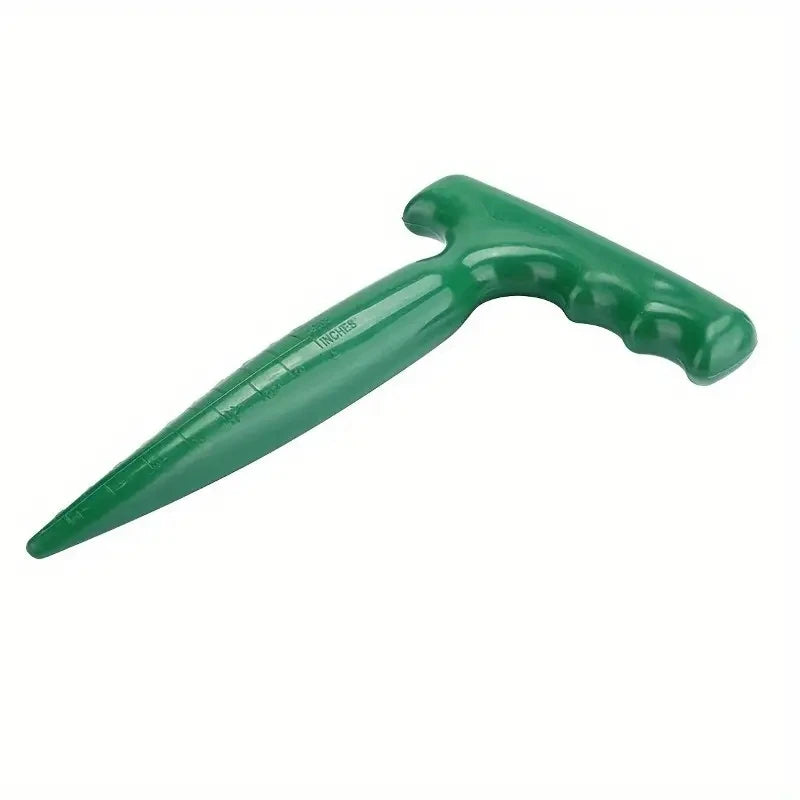 Handheld Garden Hole Puncher with Depth Scale & Seed Dispenser