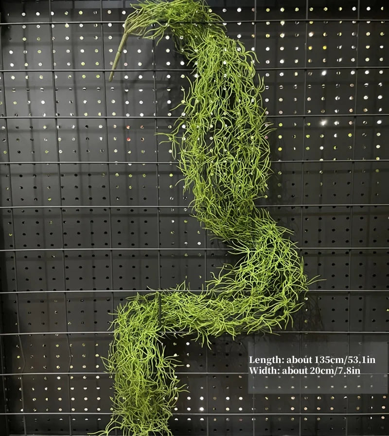 Artificial Hanging Green Vine – Plastic Rattan Plant for Home, Garden & Event Decoration