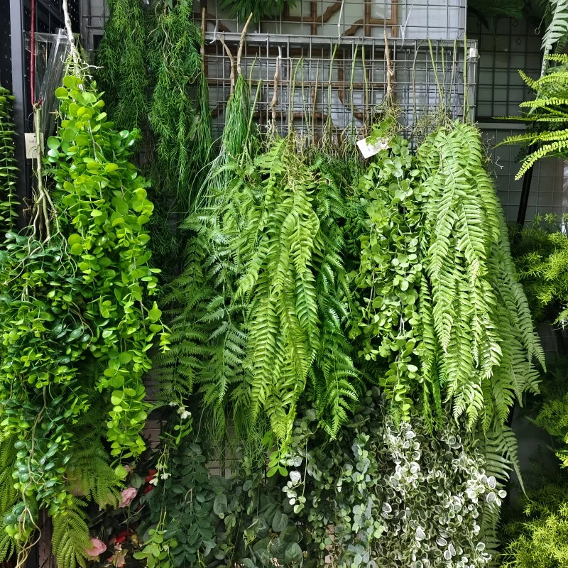Artificial Hanging Green Vine – Plastic Rattan Plant for Home, Garden & Event Decoration