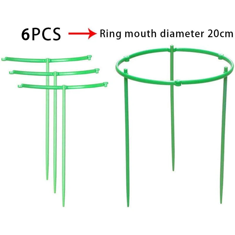 Plant Support Stakes – Semicircle Trellis for Potted Vines & Flowers