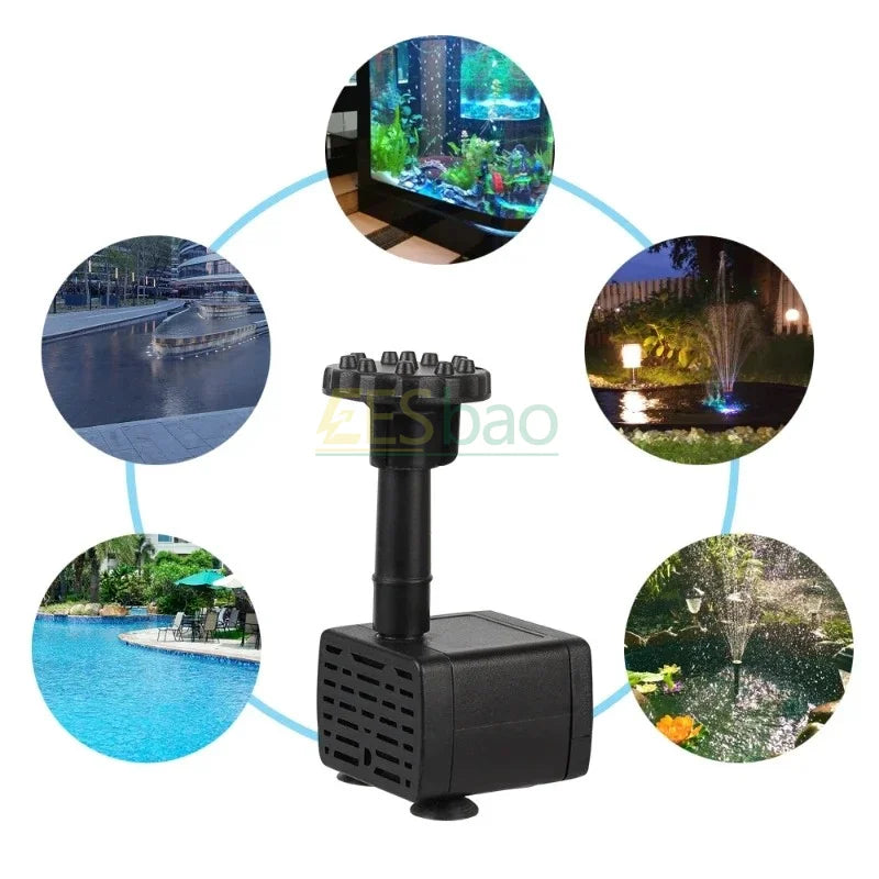Mini Solar Fountain Pump Kit — 1.2W Floating Solar Panel Water Pump for Garden, Pond, Bird Bath & Indoor/Outdoor Decor