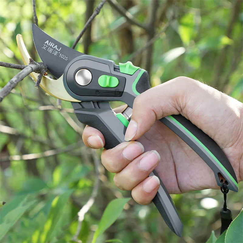 AIRAJ Industrial Pruning Shears – Sharp, Durable & Non-Slip Garden Tool