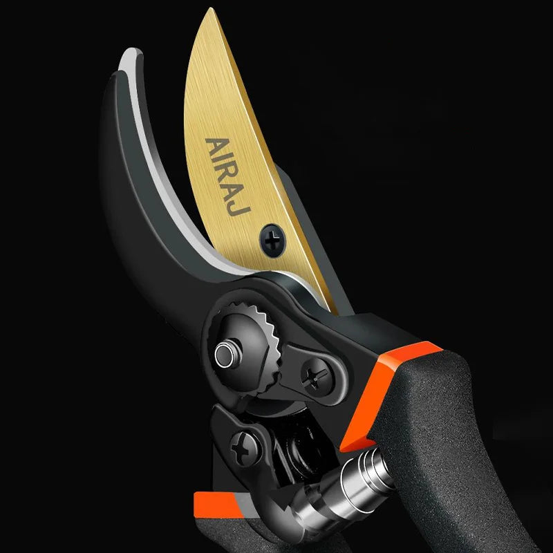 AIRAJ Heavy-Duty Pruning Shears ā Ultra Sharp Garden Scissors with Anti-Slip Grip | Professional Bypass Hand Pruners