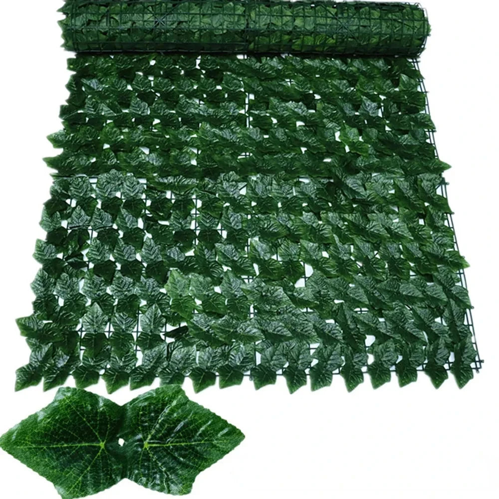 Artificial Ivy Privacy Fence – 50x200cm/1x3m Faux Leaf Screen Outdoor