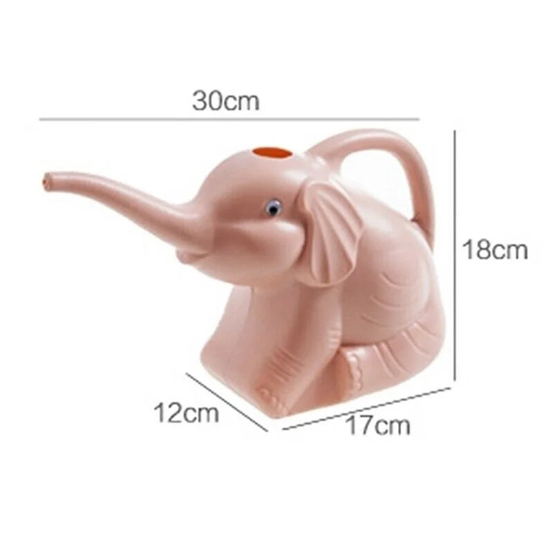 Cute Elephant Watering Can – Plastic Plant Sprinkler for Kids & Gardens