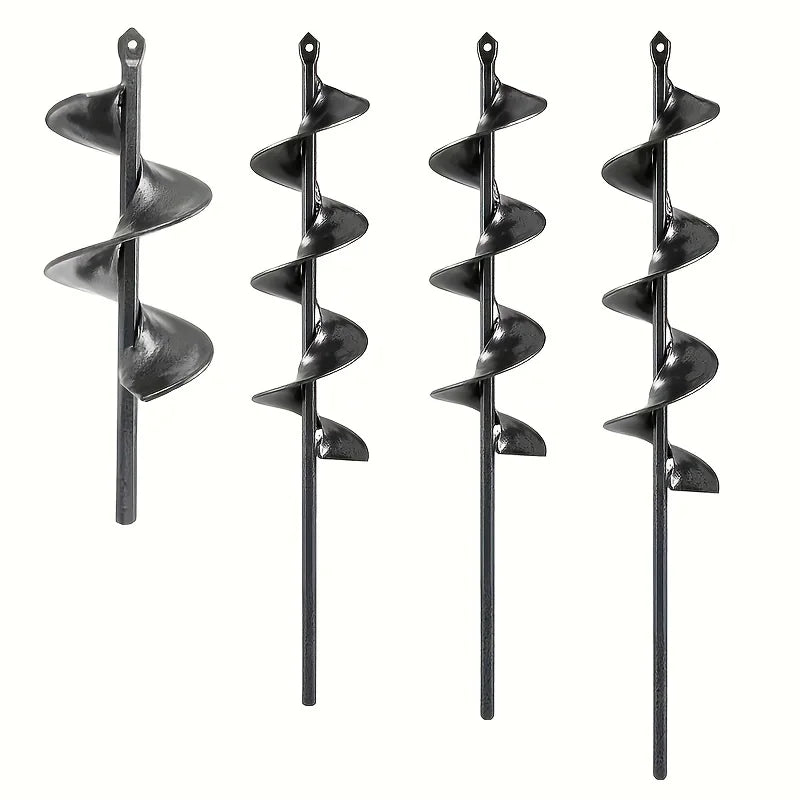 Heavy-Duty Garden Auger Drill Bit for Soil Loosening & Planting