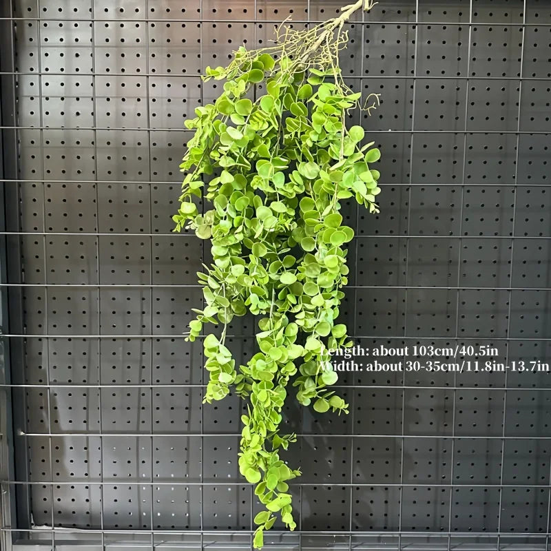 Artificial Hanging Green Vine – Plastic Rattan Plant for Home, Garden & Event Decoration