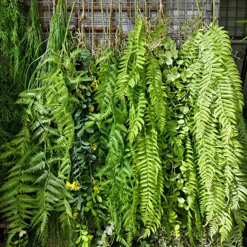 Artificial Hanging Green Vine – Plastic Rattan Plant for Home, Garden & Event Decoration