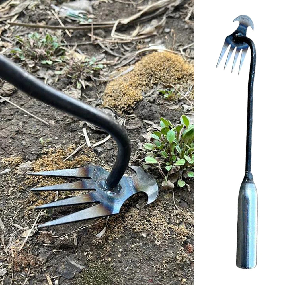 Manganese Steel Hand Weeder – V-Shaped Root Puller Garden Tool