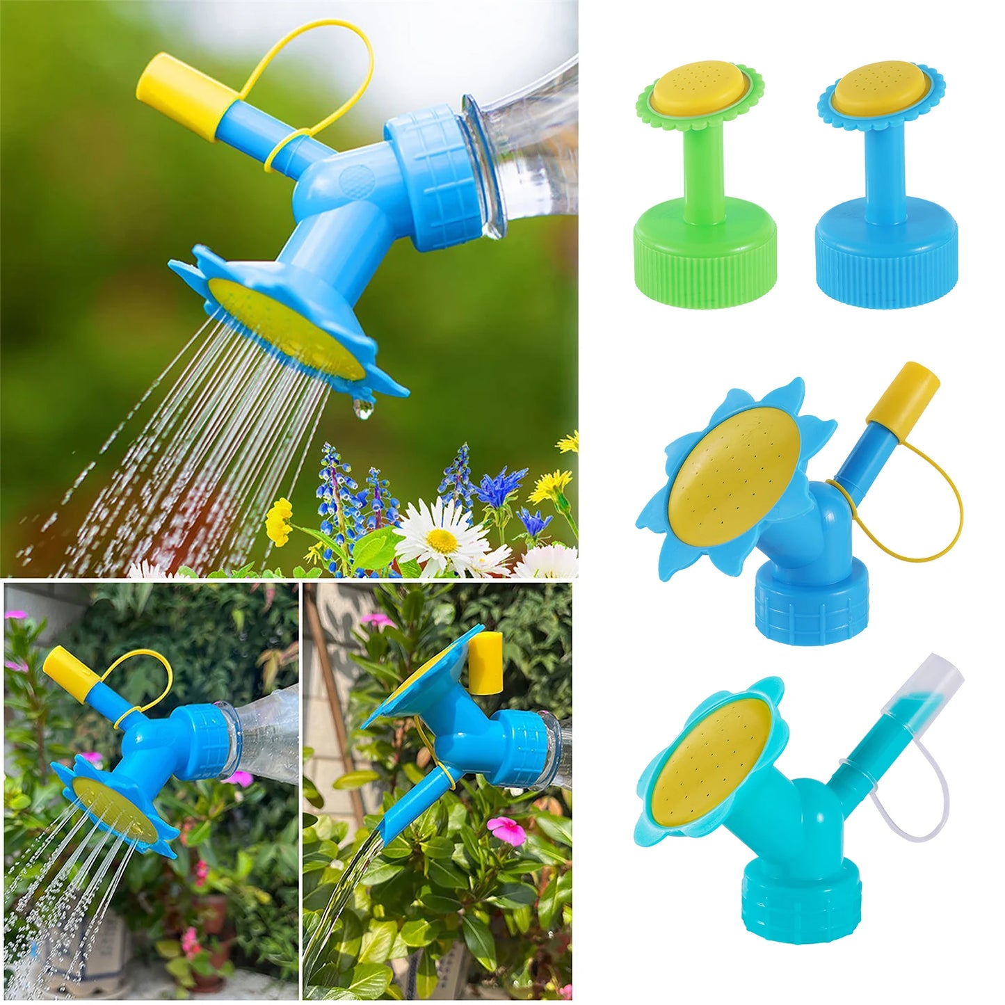 Bottle Cap Watering Sprinklers – Double & Single Head Nozzles