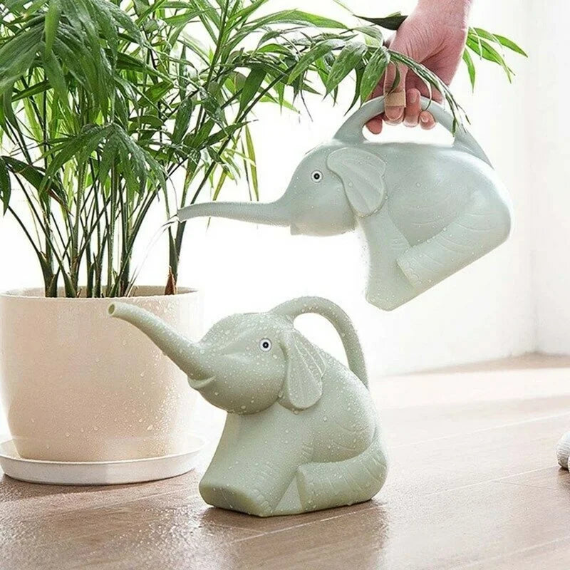 Cute Elephant Watering Can – Plastic Plant Sprinkler for Kids & Gardens