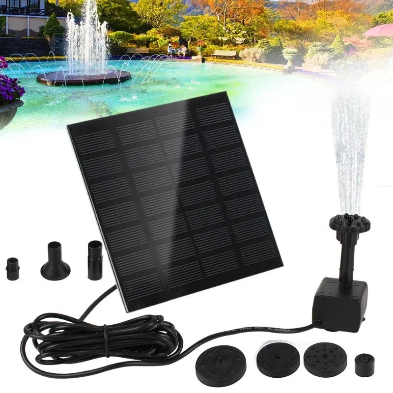 Mini Solar Fountain Pump Kit — 1.2W Floating Solar Panel Water Pump for Garden, Pond, Bird Bath & Indoor/Outdoor Decor