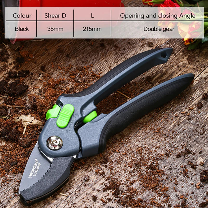 DTBD Garden Pruning Shears – Anvil Hand Tool with Folding Saw