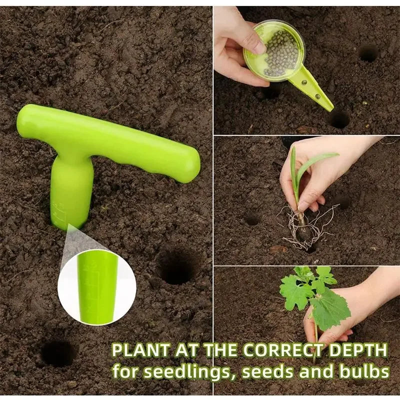 Adjustable Garden Seeder Set – Manual Planting Tools & Seed Dispenser