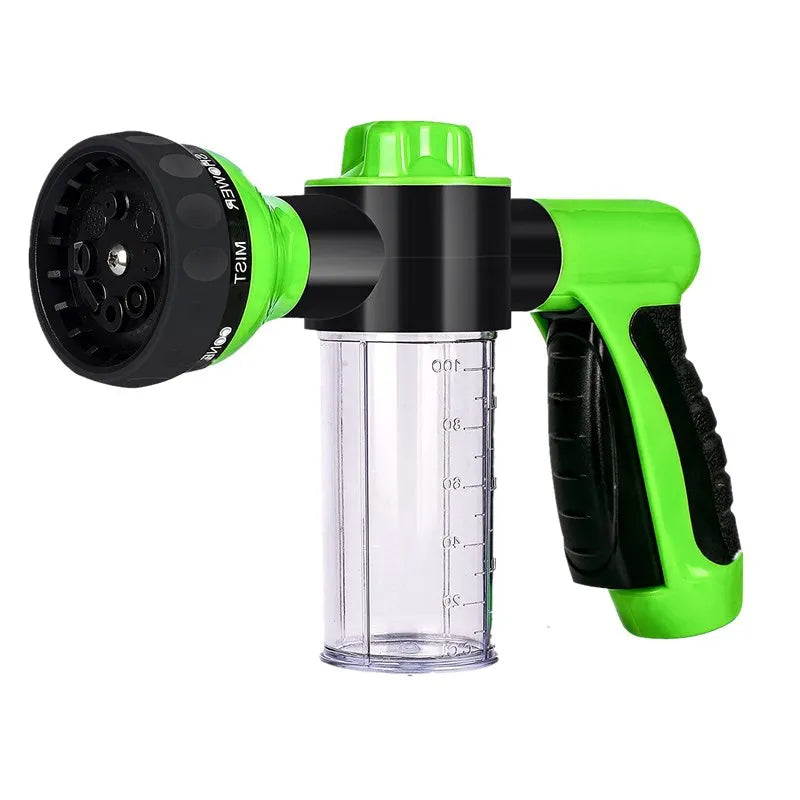 Portable Auto Foam Lance Water Gun – High-Pressure 3-Grade Nozzle Jet Sprayer for Car & Garden Cleaning