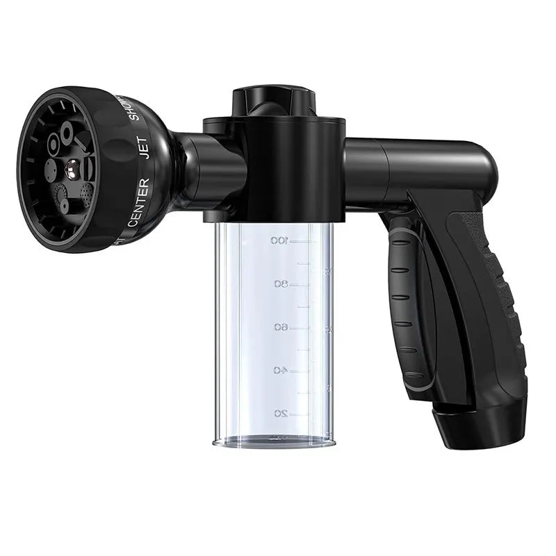 Portable Auto Foam Lance Water Gun – High-Pressure 3-Grade Nozzle Jet Sprayer for Car & Garden Cleaning
