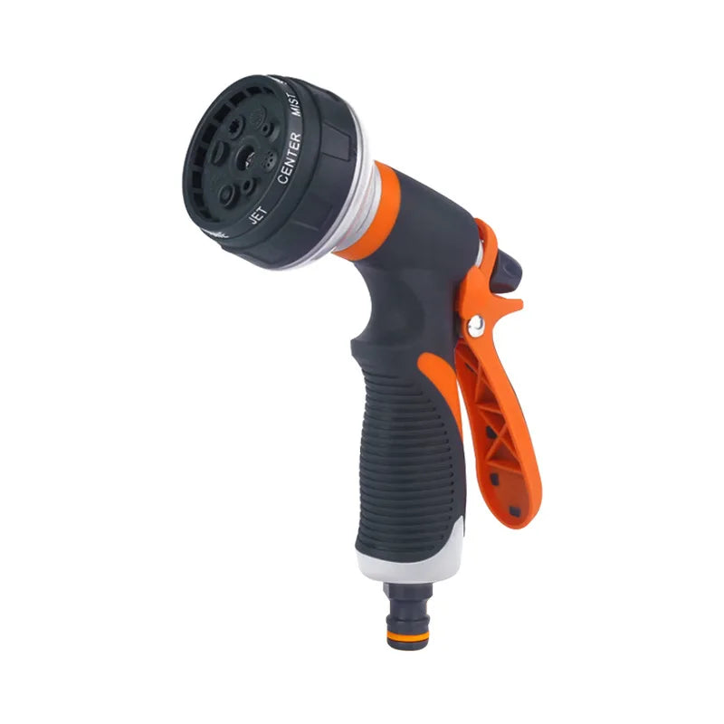 8-Mode High Pressure Garden Hose Nozzle – Multifunction Spray Gun for Lawn, Car Wash & Outdoor Cleaning