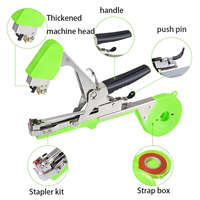 Plant Tying Machine – Tapener Tool for Tomatoes, Vines & Seedlings