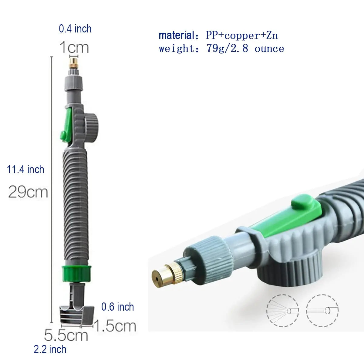 Adjustable Bottle Sprayer Nozzle – Manual Pressure Watering Tool