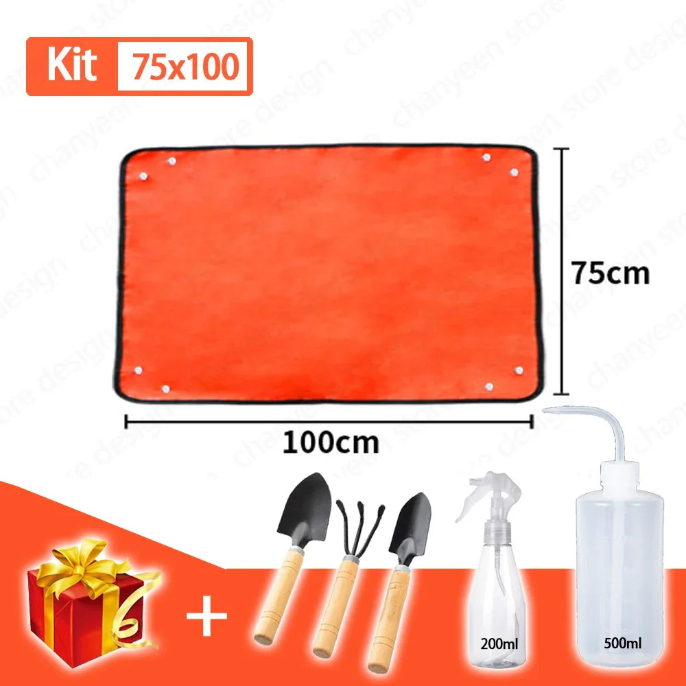 Waterproof Foldable Garden Potting Mat – Reusable Planting Pad