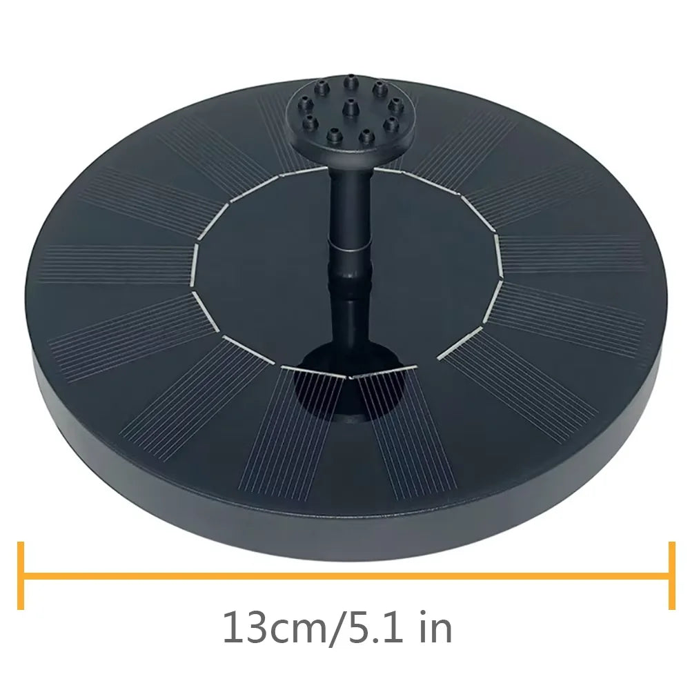 Mini Floating Solar Water Fountain — Outdoor Solar-Powered Pump for Bird Baths, Ponds, Pools & Garden Water Features