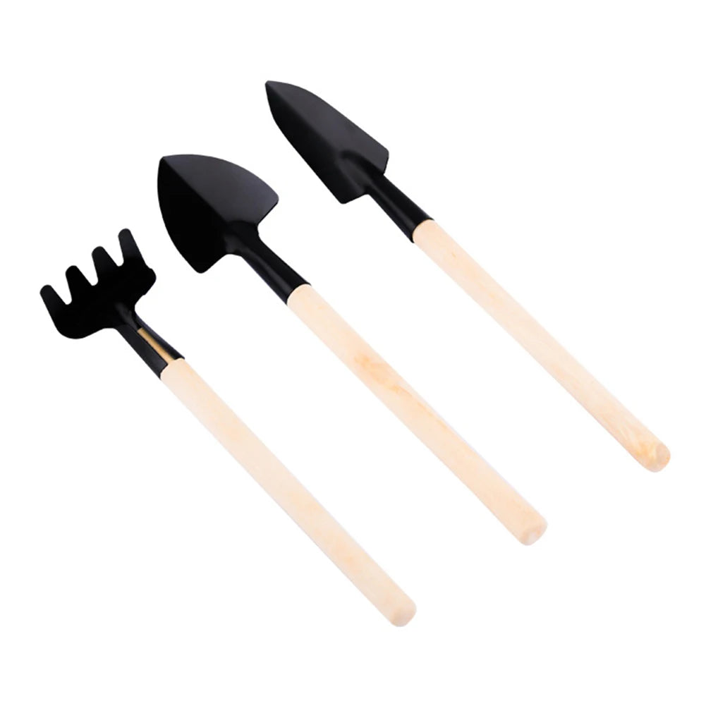 Mini Gardening Tool Set – 3pcs Rake & Shovel Kit for Pots & Bonsai