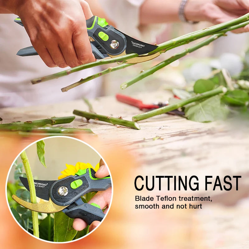 DTBD Garden Pruning Shears – Anvil Hand Tool with Folding Saw