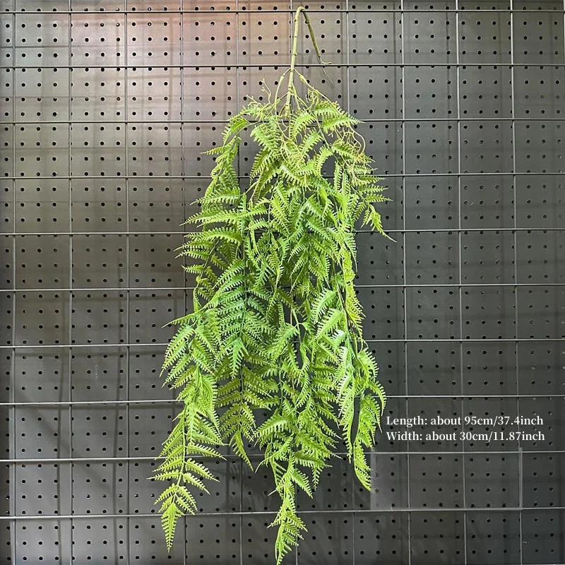 Artificial Hanging Green Vine – Plastic Rattan Plant for Home, Garden & Event Decoration
