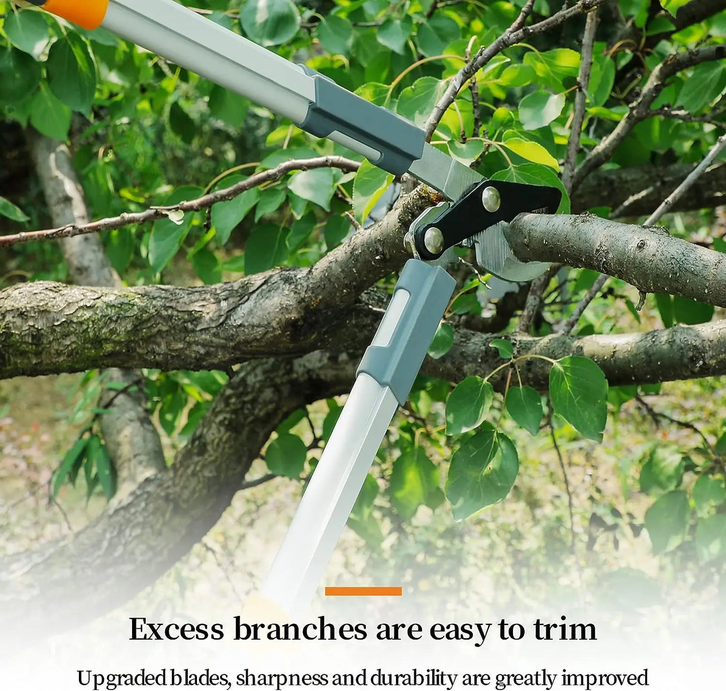 AIRAJ Long-Handle Pruning Shears – Heavy-Duty Garden Lopper Tool