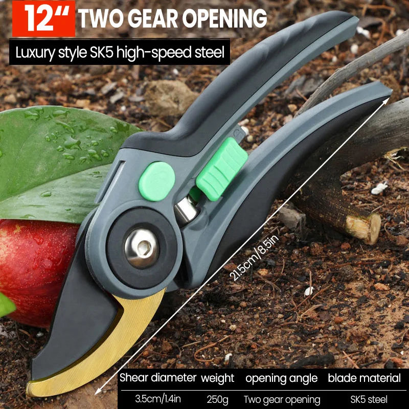 AIRAJ Pruning Shears & Folding Saw Set – Heavy-Duty Garden Tools