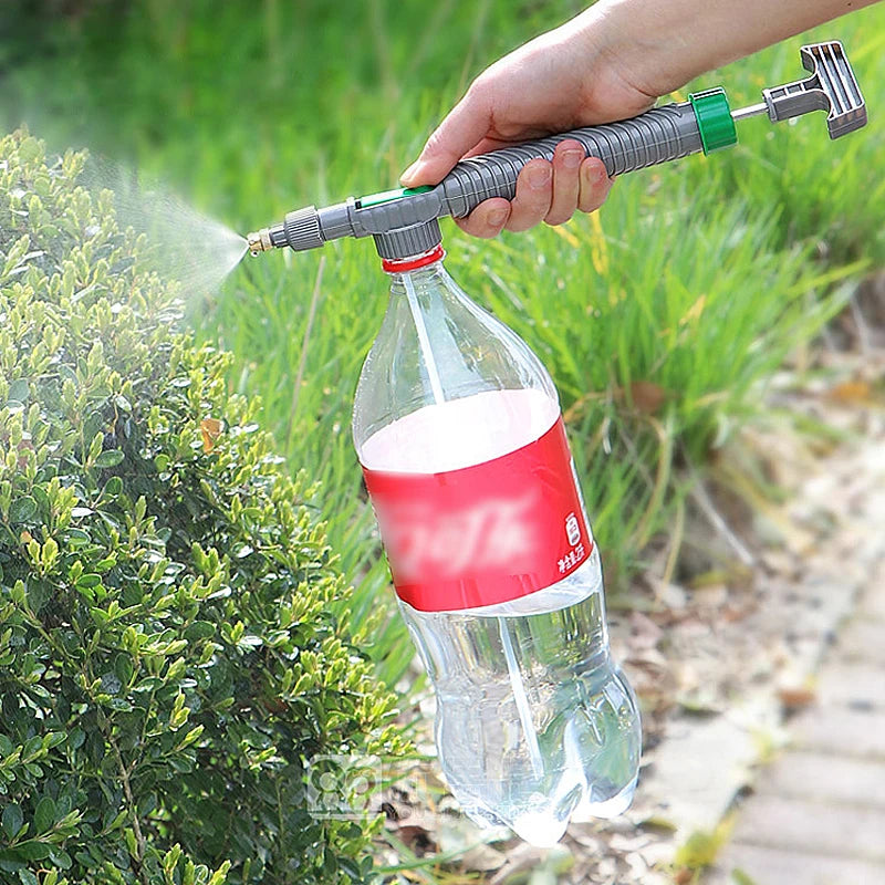 Manual Pressure Bottle Sprayer – Adjustable Nozzle Garden Spray Head