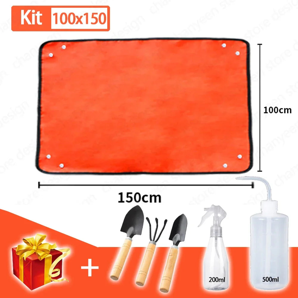 Waterproof Foldable Garden Potting Mat – Reusable Planting Pad