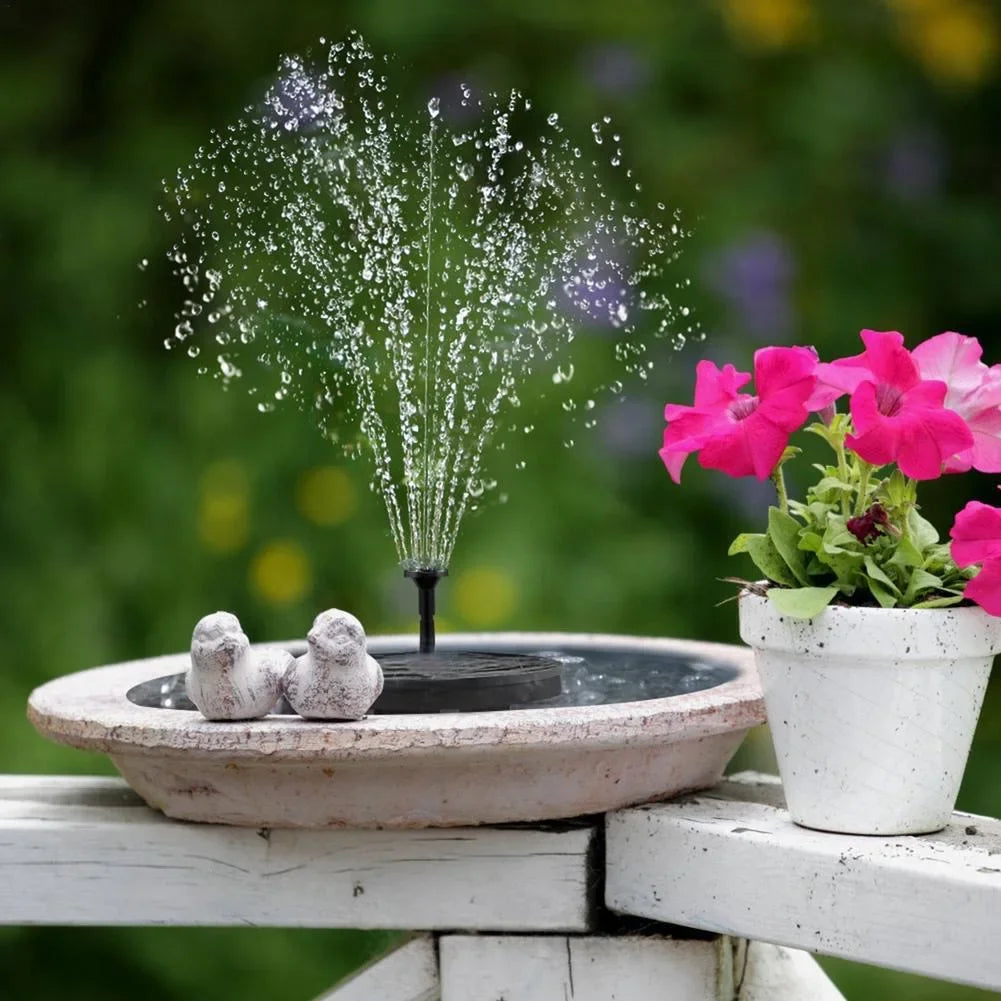 Solar Water Fountain – Mini Solar Powered Pump for Pools, Ponds, Bird Baths & Garden Decor